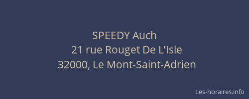 SPEEDY Auch
