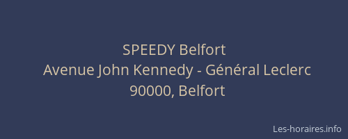 SPEEDY Belfort