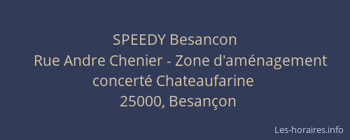 SPEEDY Besancon