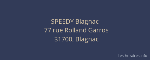 SPEEDY Blagnac