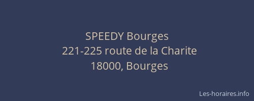SPEEDY Bourges
