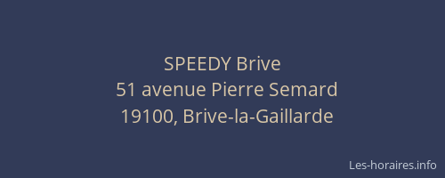 SPEEDY Brive