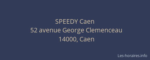 SPEEDY Caen