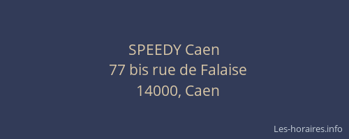 SPEEDY Caen