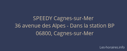 SPEEDY Cagnes-sur-Mer