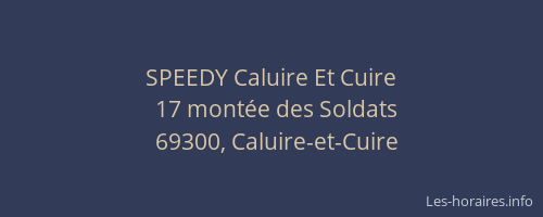 SPEEDY Caluire Et Cuire