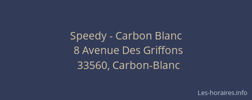 Speedy - Carbon Blanc