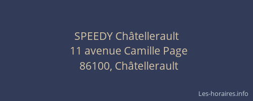 SPEEDY Châtellerault