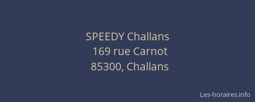 SPEEDY Challans