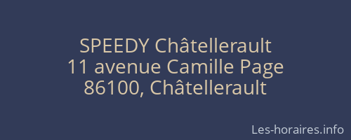 SPEEDY Châtellerault