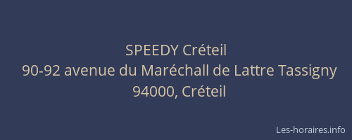 SPEEDY Créteil