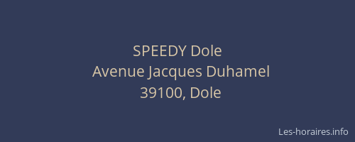 SPEEDY Dole