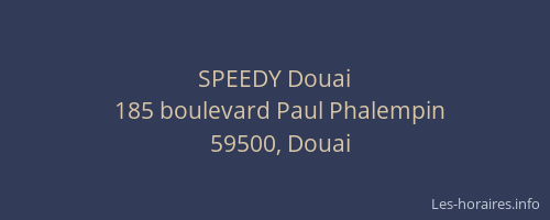 SPEEDY Douai