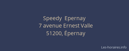 Speedy  Epernay