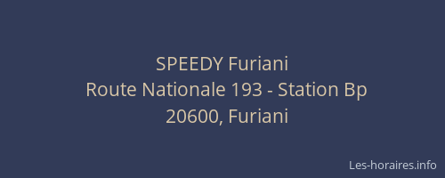 SPEEDY Furiani