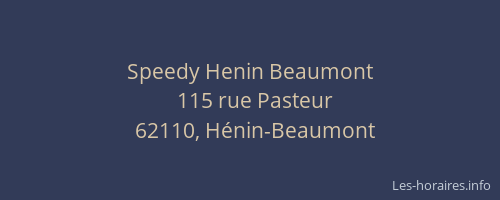 Speedy Henin Beaumont