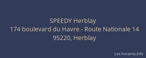 SPEEDY Herblay