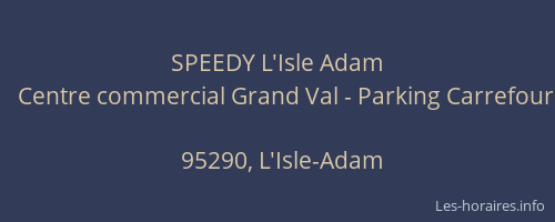 SPEEDY L'Isle Adam