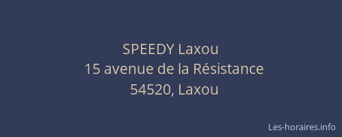 SPEEDY Laxou