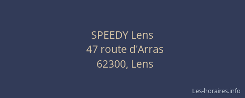 SPEEDY Lens