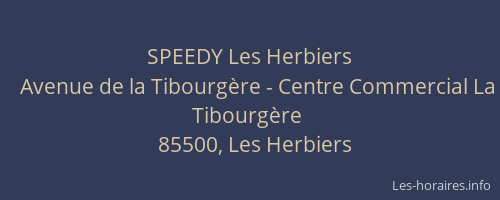 SPEEDY Les Herbiers