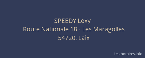 SPEEDY Lexy