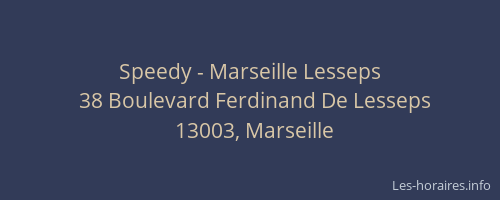 Speedy - Marseille Lesseps