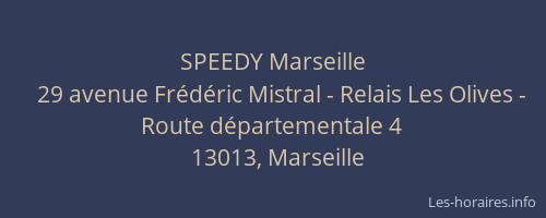 SPEEDY Marseille