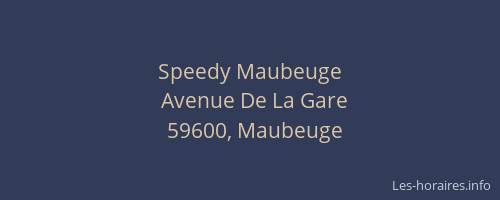 Speedy Maubeuge
