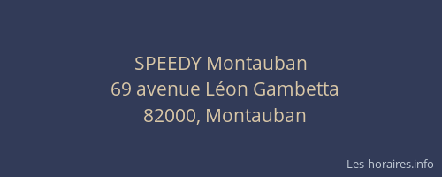 SPEEDY Montauban
