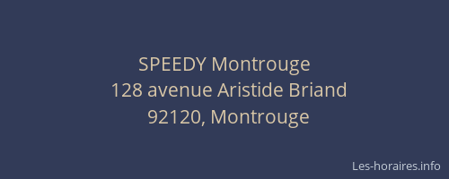 SPEEDY Montrouge