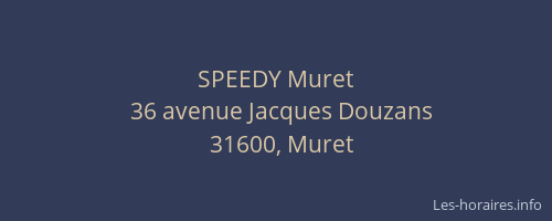 SPEEDY Muret