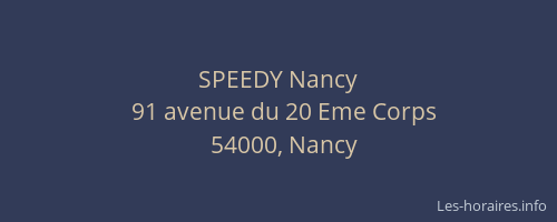 SPEEDY Nancy