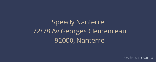 Speedy Nanterre
