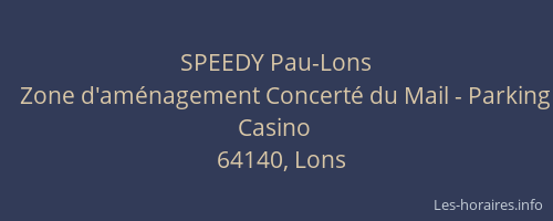 SPEEDY Pau-Lons