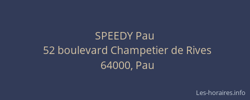 SPEEDY Pau