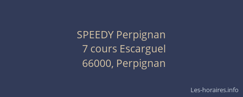SPEEDY Perpignan