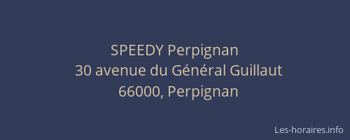 SPEEDY Perpignan