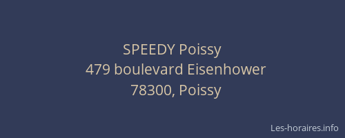 SPEEDY Poissy