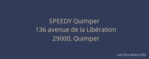 SPEEDY Quimper