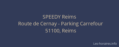 SPEEDY Reims
