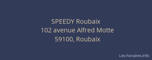 SPEEDY Roubaix