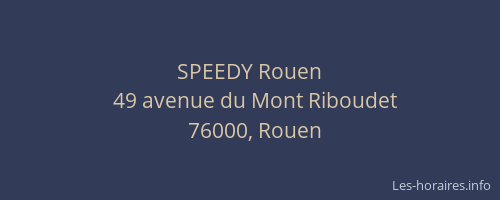 SPEEDY Rouen