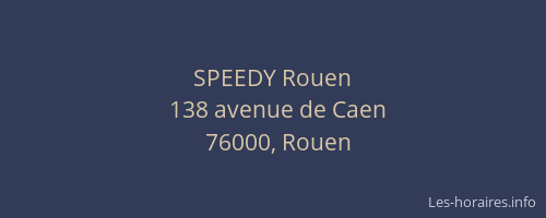 SPEEDY Rouen