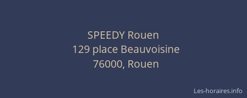 SPEEDY Rouen
