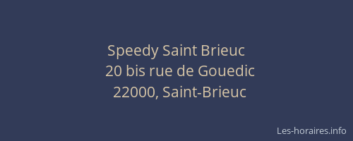 Speedy Saint Brieuc