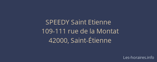 SPEEDY Saint Etienne