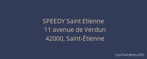SPEEDY Saint Etienne