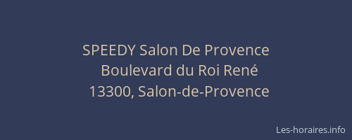SPEEDY Salon De Provence
