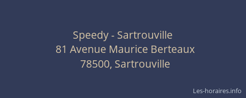 Speedy - Sartrouville